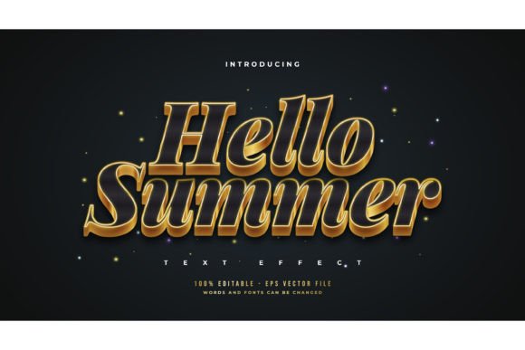 Bold Black & Gold Text Effect Guide