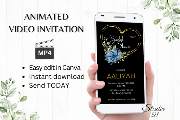 Christmas Bridal Shower Invite W4219: A Practical Guide to Digital Animated Invitations