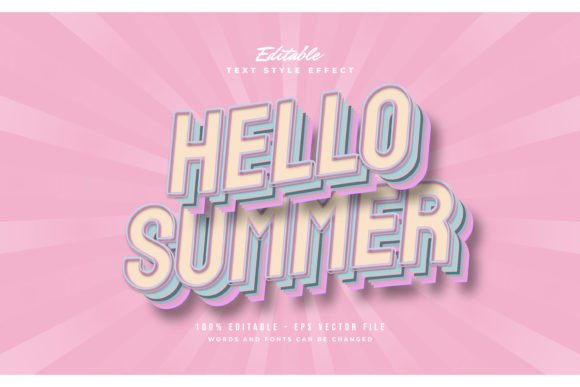 Editable Text in Colorful Pastel Style: A Versatile Design Asset for Modern Creatives