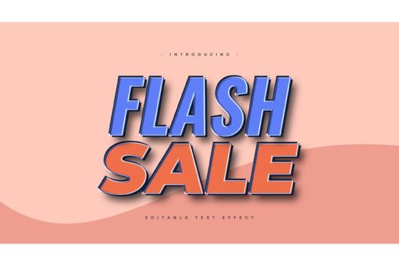 Flash Sale Text in Blue and Orange Style: A Practical Design Asset for Marketers