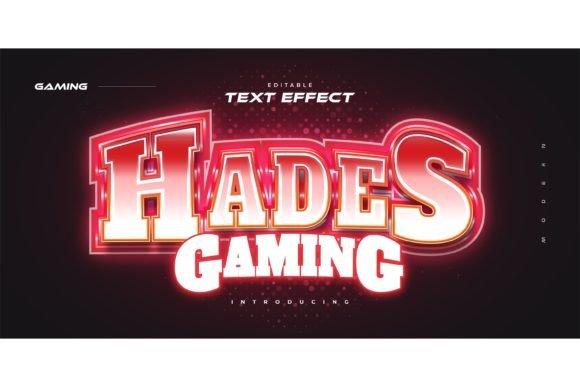 Glowing Red E-sport Text Effect: Elevate Your Gaming Brand with Bold, Editable Typography
