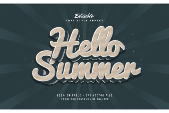 Hello Summer: Vintage Text Effects