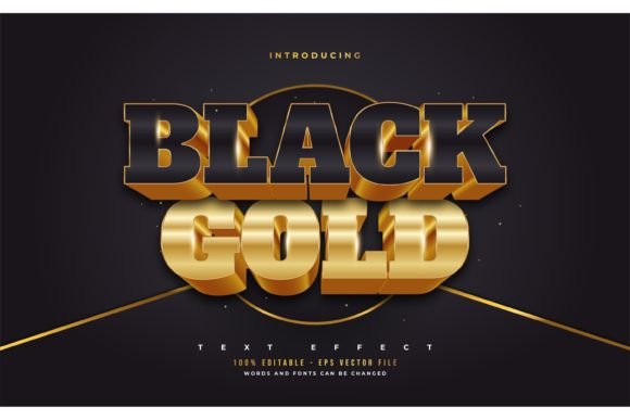 Mastering 3D Black and Gold Text Effects