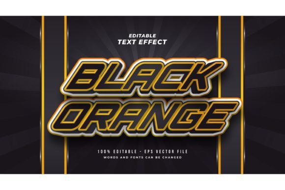 Mastering the Black and Orange Text Style Effect for Professional Designs