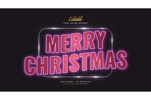 Mastering the Christmas Text with Glowing Neon Effect: A Practical Guide to Editable Design Assets