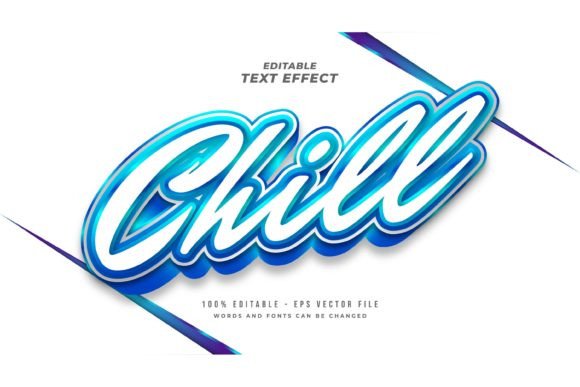 Mastering the White and Blue Text Style with 3D Effect for Professional Designs