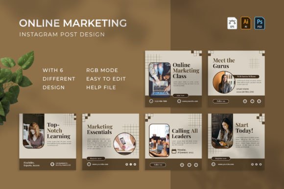 Online Marketing Class: Instagram Post Design