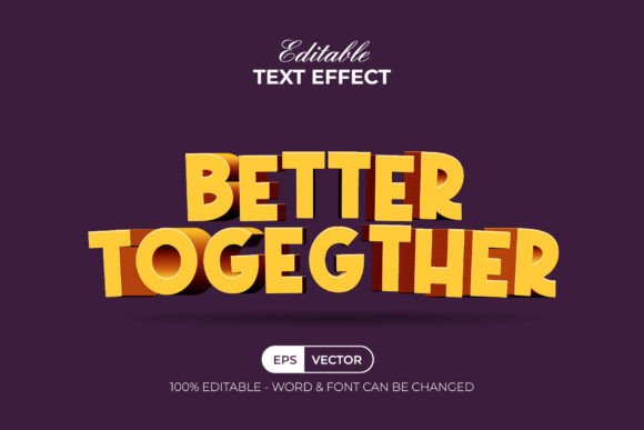 Strategic Visual Communication with 3D Text Effect Yellow Curved Style